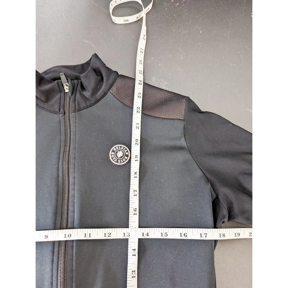 Pullover Belgian Boys Club Ciclismo Cremallera Completa Negro Manga Larga Para Hombre Mediano Foto 4 de 4