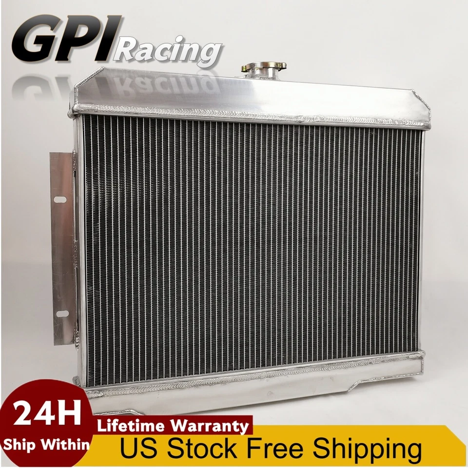 Radiador de aluminio de 3 filas para Jeep CJ5/CJ6/CJ7 1972-1986 Scrambler CC583 Foto 3 de 4