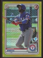 Sherten Apostel 2020 Bowman 1st Edition Gold Foil /50 #BFE-46 RANGERS