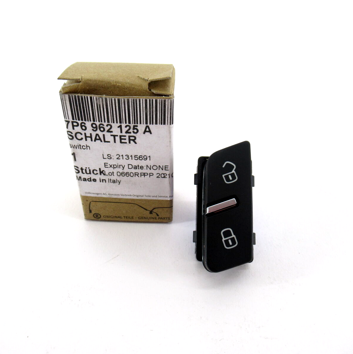 Genuine OEM VW 7P6-962-125-A Driver LH Door Lock Switch 2011-2015