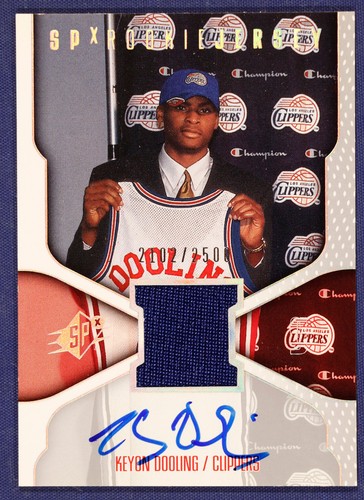 2000-01 SPx #112 Keyon Dooling JSY AU RC