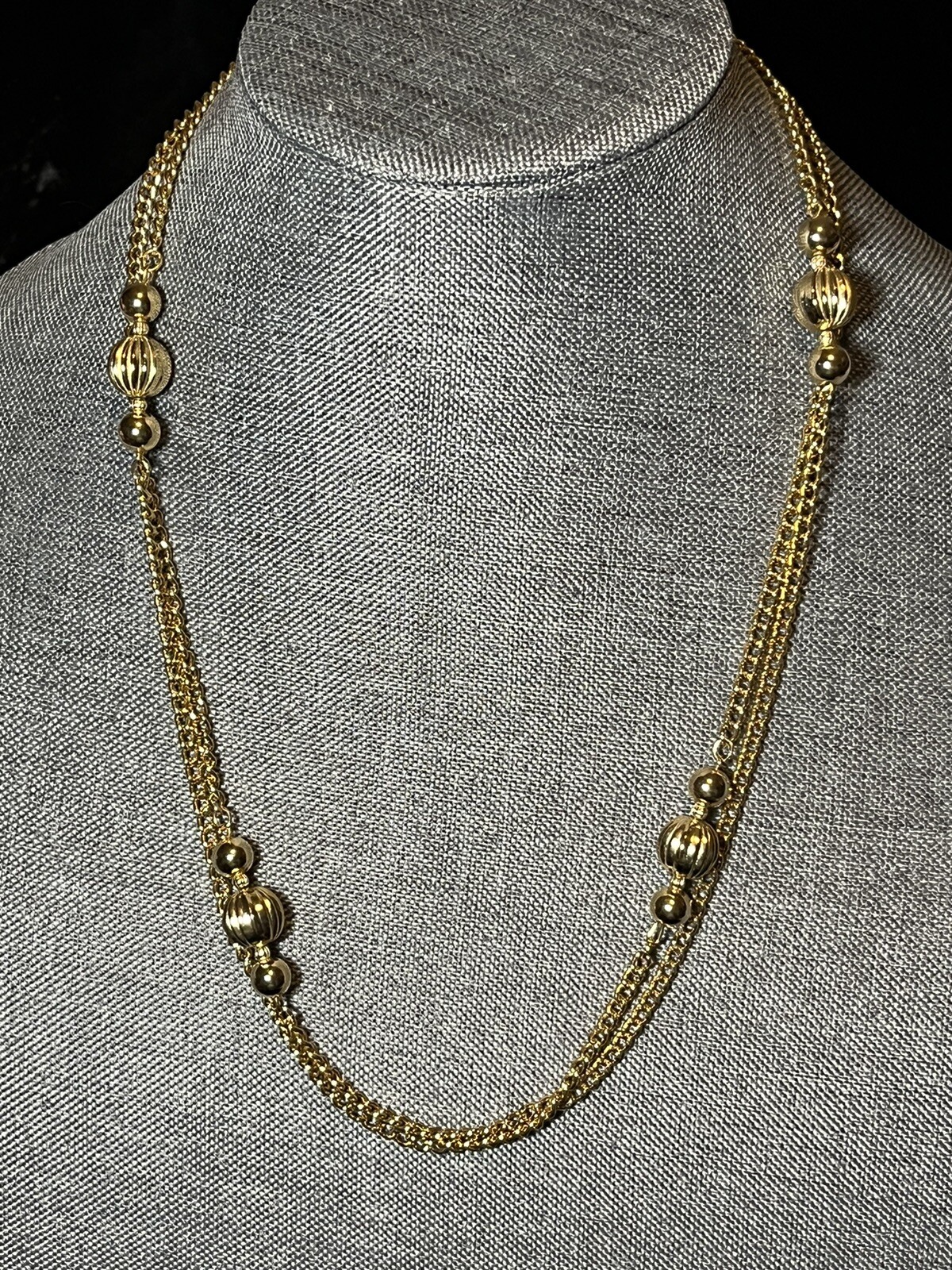 Long Single/Two Layer Necklace Versatile Chain Go… - image 4