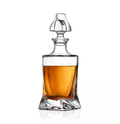LUXU Home Whiskey Decanter - Glass Liquor 750ml/25 fl. oz BPA Free NEW