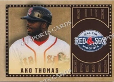 2022 Salem Red Sox Ako Thomas Boston Red Sox CO