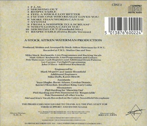 Mel & Kim - FLM 1987 Supreme CD album - Picture 2 of 2