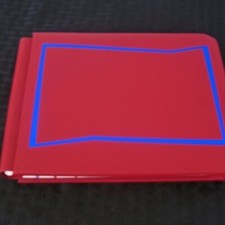 5x7 CREATIVE MEMORIES ALBUM, Red with Border defect.