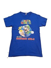 Customized Birthday Girls Super Mario Bday Family Funny Cute T-Shirt Men Small