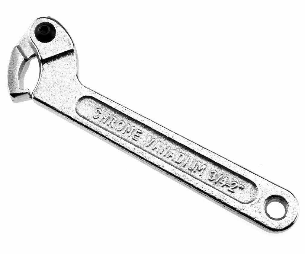 C Wrench Tool - Chiave a gancio regolabile, 19-51 mm, 3/4-2 pollici, cromo vanad