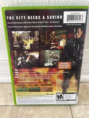 Urban Chaos: Riot Response (Microsoft Xbox, 2006) 788687200493| eBay