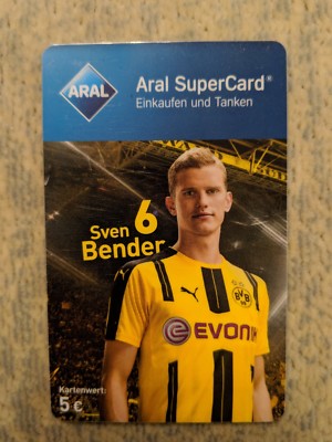 BVB 09 Sven Bender ARAL SUPER CARD Sammelkarte Borussia Dortmund