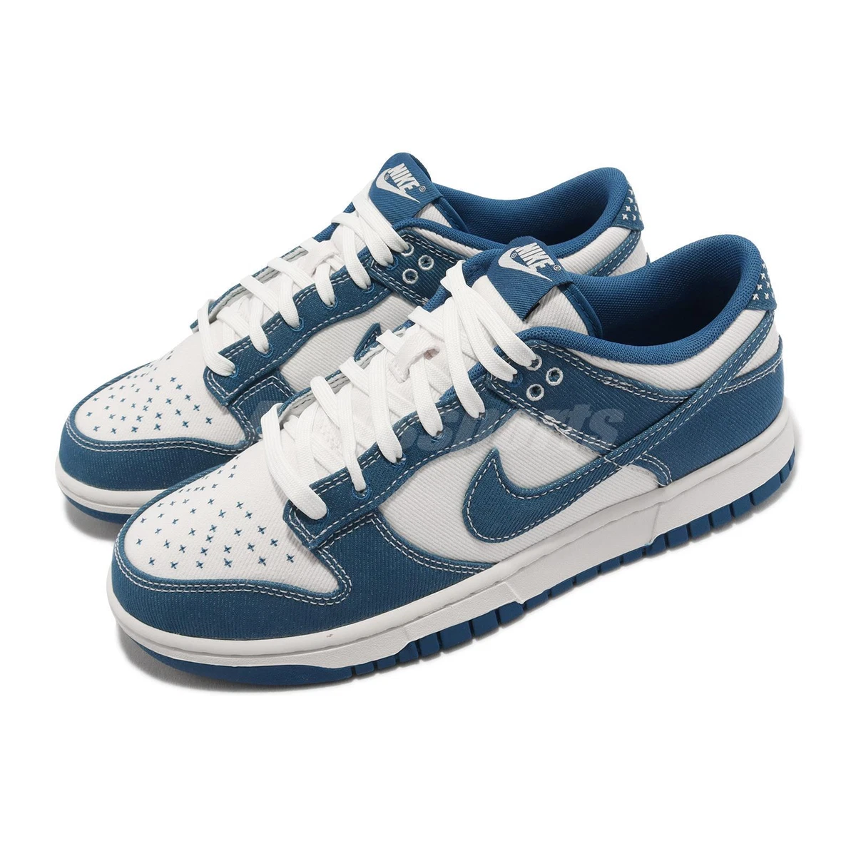 Nike Dunk Low Retro SE Sashiko Industrial Blue Men Unisex Casual DV0834-101
