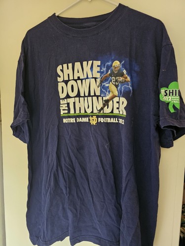 Maglietta Notre Dame Fighting Irish College Football 125 anni 2012 NCAA taglia XL - Foto 2 di 10