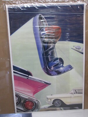 AUTOMANIA 2 VINTAGE POSTER BAR GARAGE MAN CAVE 1986 POP ART CAR CNG2768