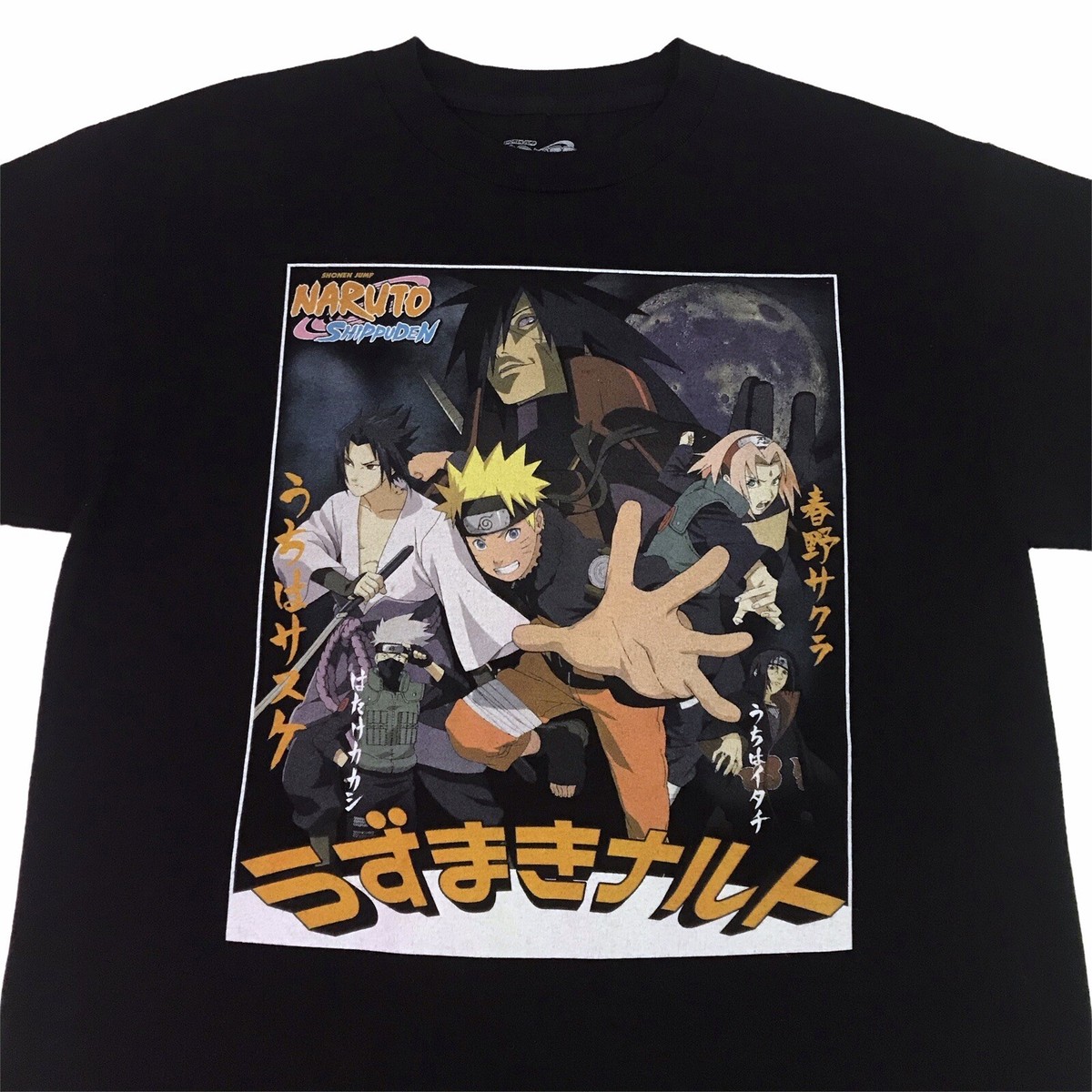 Naruto Shippuden Anime TV Show Promo T Shirt Size Medium Naruto Shippuden Anime TV Show Promo T Shirt Size Medium