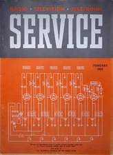 MASTER AMPLIFLED TV ANTENNA - SERVICE MAGAZINE VOL. 21, NO. 2 FEBRUARY, 1952