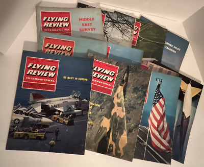 Flying Review International Magazine Lot Of 11 Vintage Aviation Aircraft History