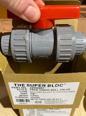 Lot of 14 - Hytek 32909007 ChemKor True Union Ball Valve 1/2'' CPVC