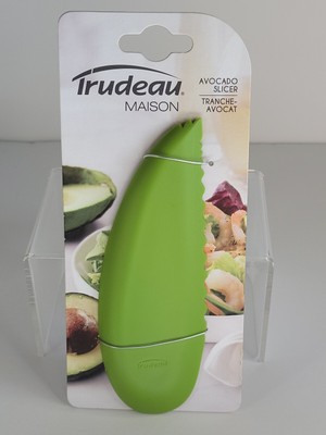 Trudeau Avocado Slicer for Cutting, Pitting, Slicing Avocados, Green New Package