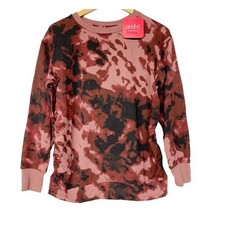 Isabel Maternity NWT tie dye bleached look crewneck sweatshirt S