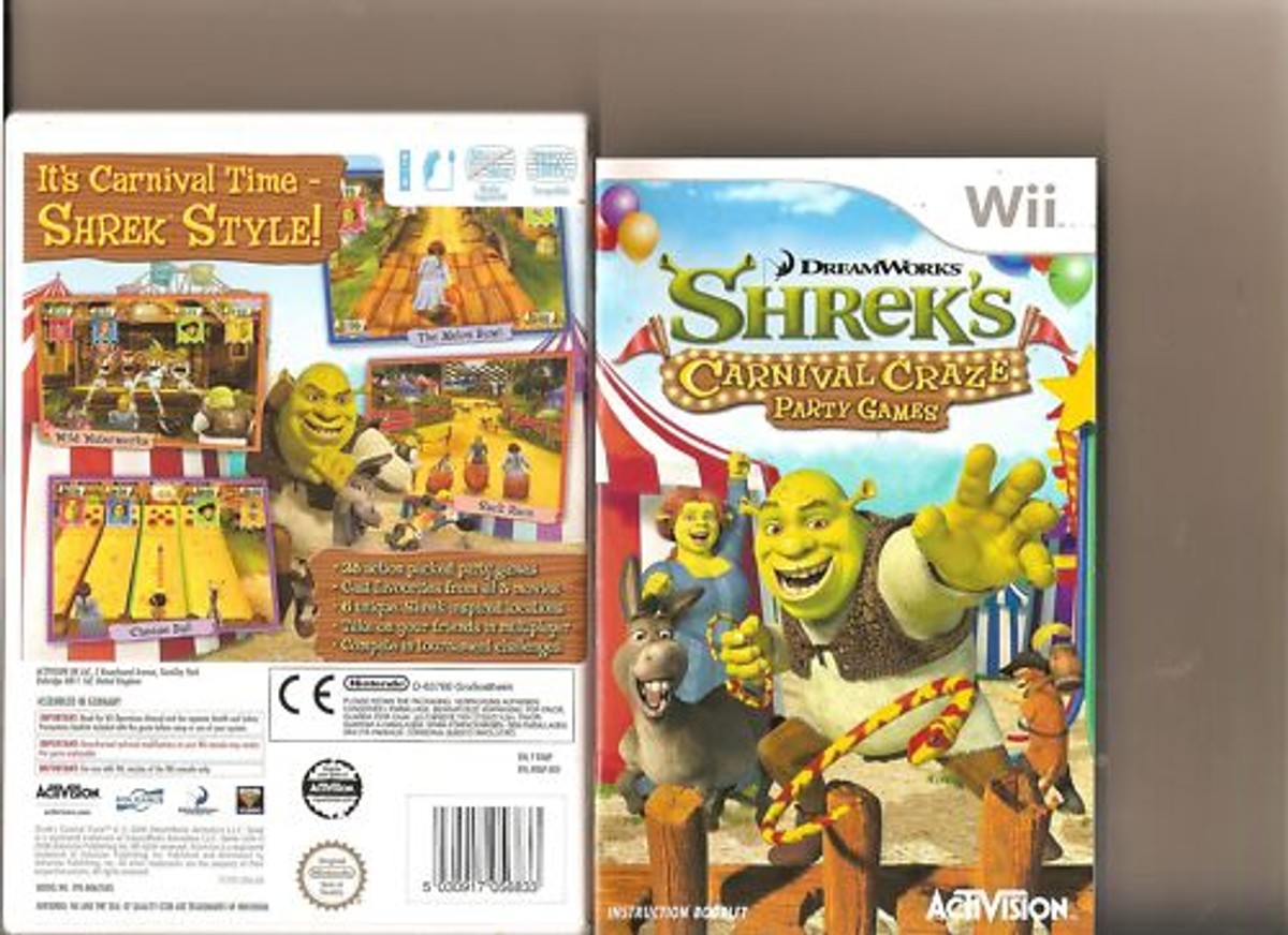 SHREK CARNIVAL CRAZE PARTY GAMES NINTENDO WII FAMILY | eBay