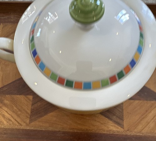 Villeroy & Boch Twist Alea Limone Sugar Bowl - 6.75 Oz Porcelain With Lid, White/Yellow Design - View #6