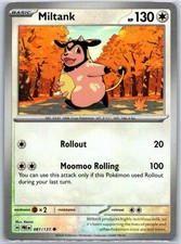 Carta Pokémon Miltank Holo Common SV: Evoluzioni Prismatiche 081/131 NM