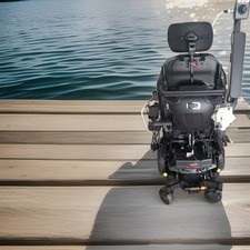 iLevel Power Electric Wheelchair w/ Joystick, 6 Wheels, Headrest, Black
