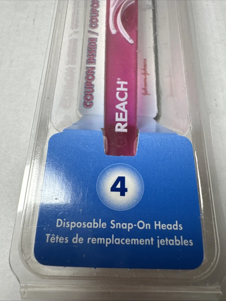 Hilo dental Reach Access con 4 cabezales desechables a presión años 2000’s Foto 2 de 4