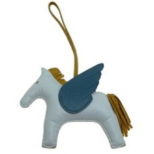 Hermes Bag Charm Rodeo Charm Pegasus MM Z stamped 2021 Anuemiro Blue Plume japan
