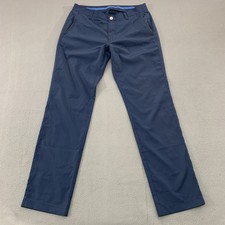 Bonobos Golf Pants Mens 32x32 Blue Slim Fit Shirt Stop Performance Chino Casual