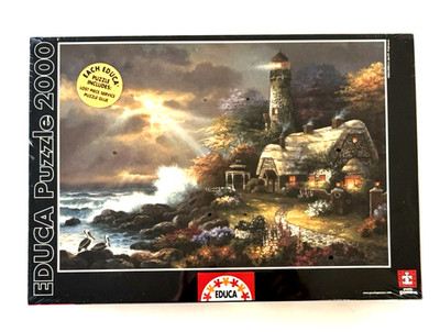 Educa Puzzle 2000 New Sealed Luz del Cielo Heaven's Light #14818 Lighthouse Rare