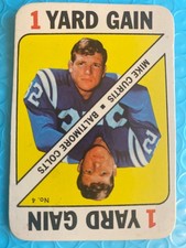 1971 Topps Football Game Inserts #4 Mike Curtis NM/MT