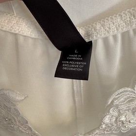 Women Large Set Ambrielle Sheer See Through Sexy Lingerie W/ Short Kimono Robe**