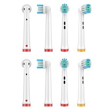 Replacement Toothbrush Heads 8-Pack Compatible with Braun Oral B Snap-on