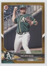 2018 Bowman Draft Gold 18/50 Sheldon Neuse #BD-123 0kz8
