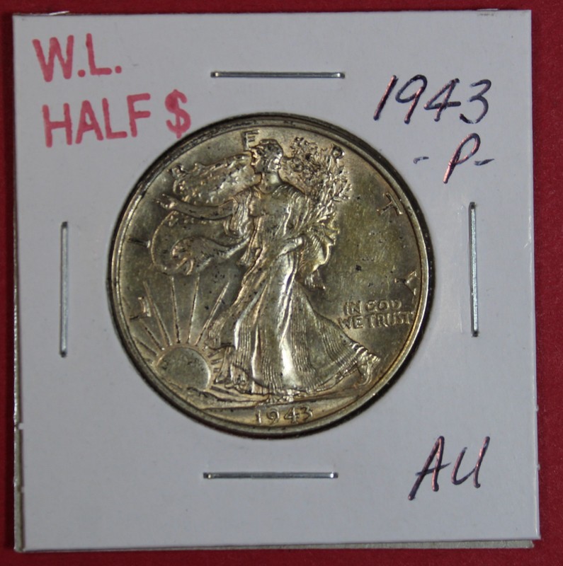 1943-P WALKING LIBERTY HALF DOLLAR  *AU*
