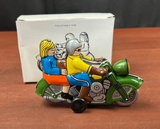 Tin Litho Windup Motorcycle With 2 Riders 5"