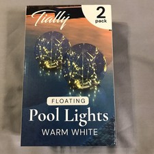 Tially Floating Pool Lights Warm White Solar Charging Inflatable LED