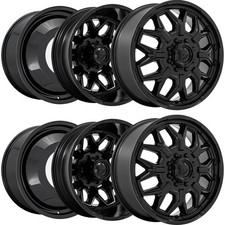 Set-6 Fuel D871 Flux Dually 20x8.25 8x200 -201mm Black Wheels Rims 20 Inch