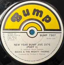 SOUTH AFRICA 45~ BUCK & MIGHTY THORNS~NEW YEAR BUMP JIVE 1976 PART 1+2~JIVE~HEAR