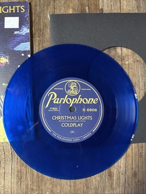 COLDPLAY: CHRISTMAS LIGHT 45 (7  BLUE VINYL) Ships Immediately