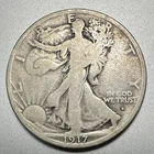 1917-D  OBVERSE  WALKING LIBERTY HALF DOLLAR   NICE DETAIL  #1606