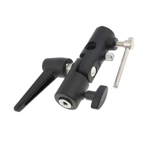 H-Shape Swivel Tilt Umbrella Holder 180° Adjustable 1/4'' 3/8'' Screw Flash - Picture 2 of 4