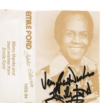 Emile FORD- " What Do You Want To Make Those Eyes At Me For" etc-Signed Card