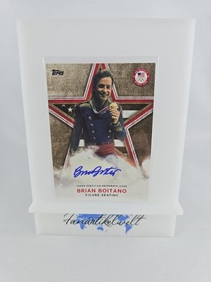 Brian Boitano 2018 Topps US Winter Olympics Olympic Champion Gold 18/25 Auto