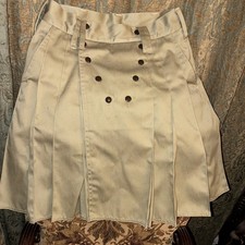 Utilikilts Utility kilt tan Pleated Pockets Size 31 S Spartan