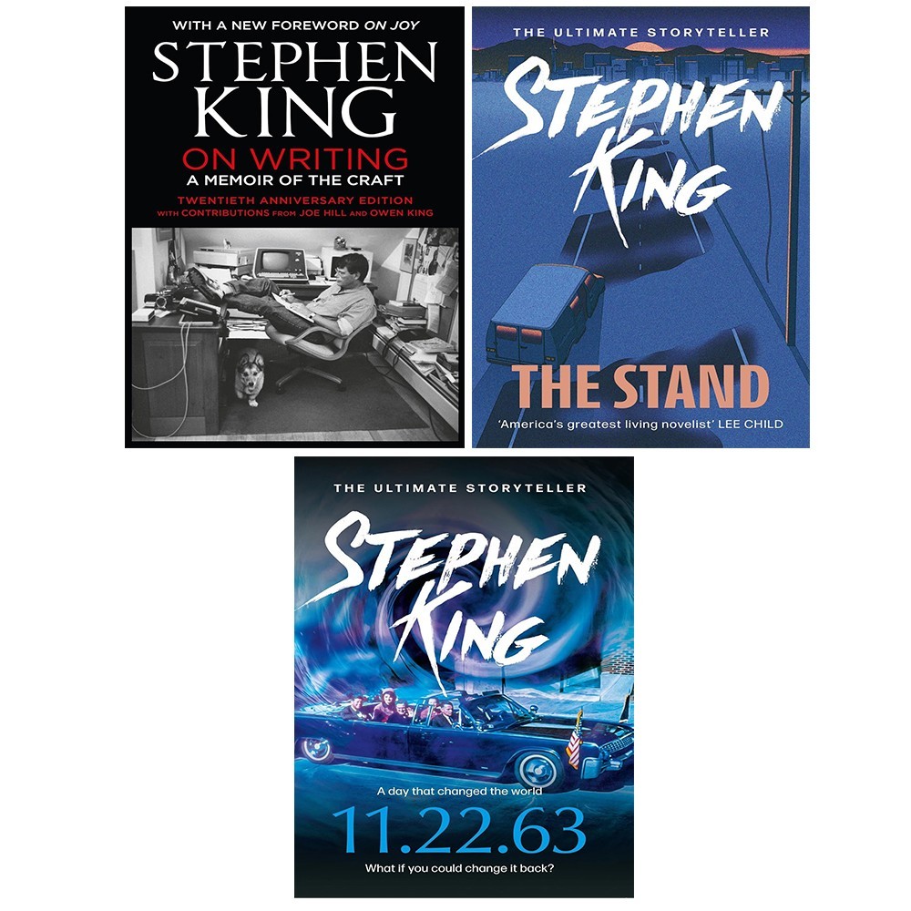 Stephen King Collection 3 Books Set Stand, 11.22.63, On Writing Paperback