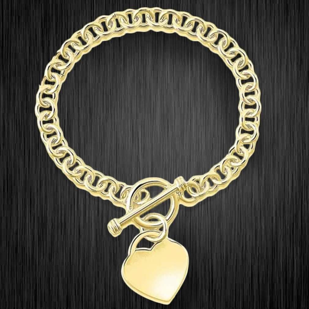 ハート チャーム ブレスレット - 色取り合わせ