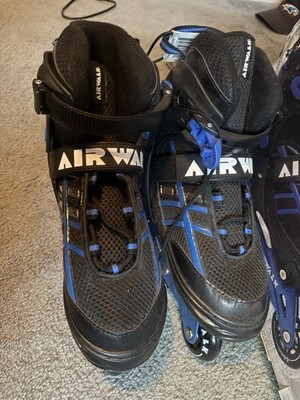 Airwalk Adjustable Fit Youth Inline Skates, Adjustable Size, Black/Blue
