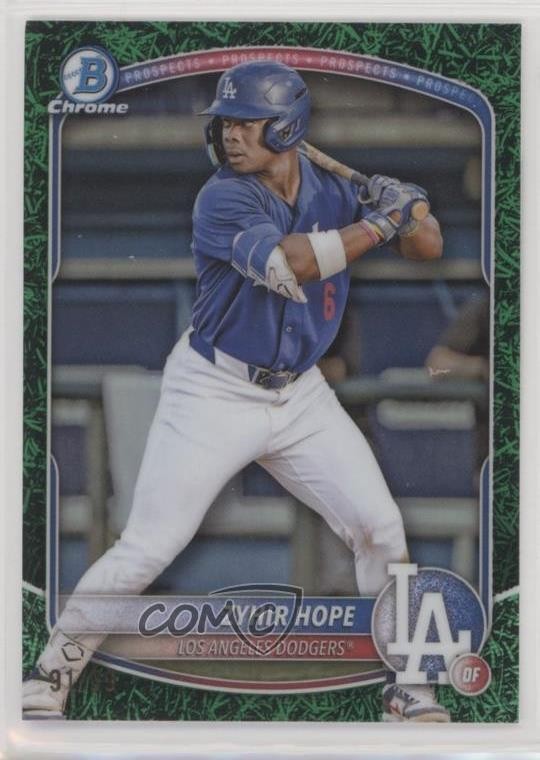 2025 Bowman Chrome Prospects Green Grass Refractor 91/99 Zyhir Hope #BCP-2 1it5